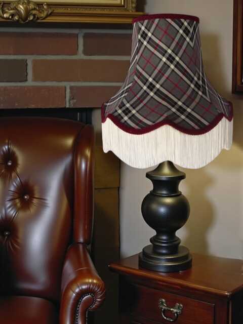 Scottish Tartan Fabric Lampshade Handmade For Ceiling Pendants, Table Lamp Shades, Floor Standard Lamps & Candle Clip Wall Lights - image 1