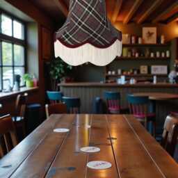 Scottish Tartan Fabric Lampshade Handmade For Ceiling Pendants, Table Lamp Shades, Floor Standard Lamps & Candle Clip Wall Lights - thumbnail 3