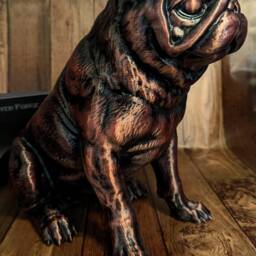 3D Printed Pug Figurine Elegant Dog Lover Gift, Home Decor - thumbnail 3