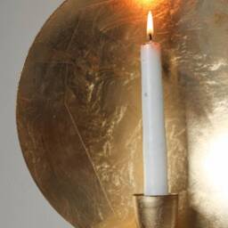 Brass Candle Holder, Handmade Artisanal Moroccan Style Wall Sconce A Unique & Elegant Addition To Your Home Decor - thumbnail 4