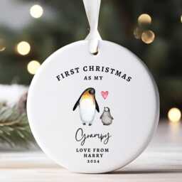 Personalised First Christmas As Grandad Tree Decoration - Grandfather's Ornament Grandfather - thumbnail 3