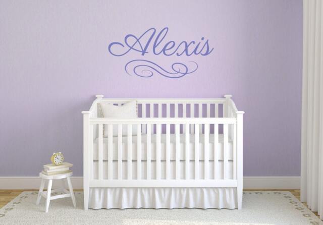 Girl Name Wall Decals, Baby Nursery Decor, Nursery Personalized Custom Stickers Db369 - image 1