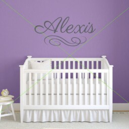 Girl Name Wall Decals, Baby Nursery Decor, Nursery Personalized Custom Stickers Db369 - thumbnail 3