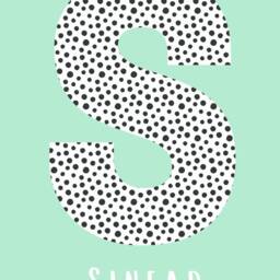 Nursery Print Initial-Personalised Custom Nursery D??cor-Black & White Spots -Children Art - Dalmatian-Pastel- Personalised Name Print - thumbnail 2