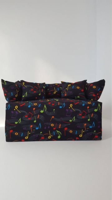 Hand-Made Music Note Couch/Sofa Tissue Box Cover - Tissue Box Not Included