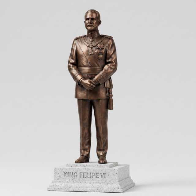 King Felipe Vi Of Spain Royal Collectible Statue
