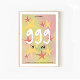 999 Angel Numbers Release Print - A4 - A3 A2 Art Illustrated By Weezy Energy Spiritual - thumbnail 1