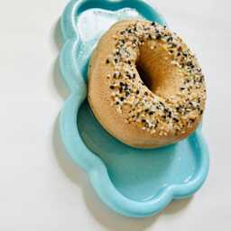 Everything Bagel Wall Hanging/Dopamine Decor/ Maximalist Fake Food/ Food Pop Art/ Sculpture/ Funky Decor/Kitchen - thumbnail 3