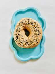 Everything Bagel Wall Hanging/Dopamine Decor/ Maximalist Fake Food/ Food Pop Art/ Sculpture/ Funky Decor/Kitchen - thumbnail 1