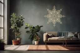 Mandala Vinyl Wall Decal - Bohemian Home, Yoga Art & Master Bedroom Decoration - thumbnail 1