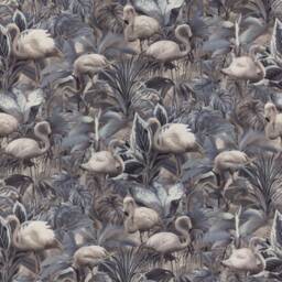 Flamingo Botanico Fabric By The Meter/Linen/Tissu/Linen/Fabric/Textile 3 Colours Carlucci - thumbnail 4