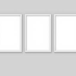 A4 A5 A2 A3 Thin Matt Black Photo Frame White Picture Frames Poster Handmade Wall Art Hanging - Portrait & Landscape - thumbnail 2