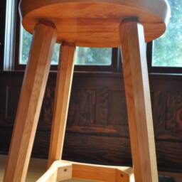 Hearth Stool - Counter Height W/Fixed Seat. Made To Order - thumbnail 4