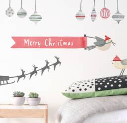 Holiday Extension Kit - Small Fabric Wall Decal Evergreen Mej