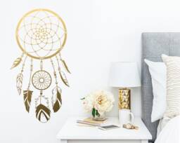 Dream Catcher Wall Decal - Vinyl Decal, Catcher, Nursery Boho Decor, Gift For Her, Sticker, Kids Room - thumbnail 1