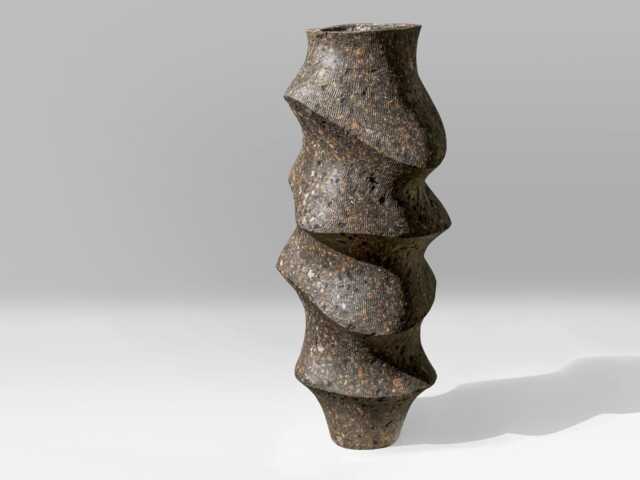 Monolith I Large Textured Sculptural Vase - image 1