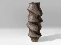 Monolith I Large Textured Sculptural Vase - thumbnail 1