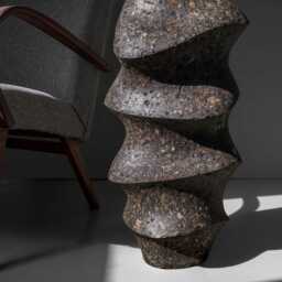 Monolith I Large Textured Sculptural Vase - thumbnail 3