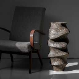 Monolith I Large Textured Sculptural Vase - thumbnail 2