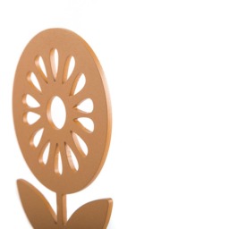 Nordic Flower Metal Bookends Scandinavian Design Book Holder - thumbnail 3