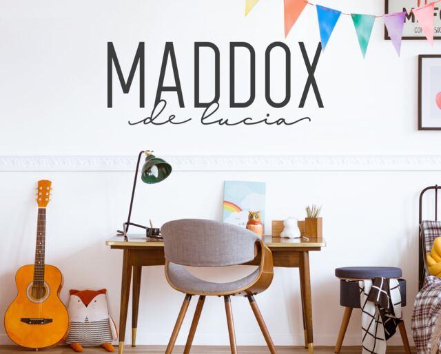 Personalized Name Wall Decal - Custom Sticker, Nursery Sign, Removable Decals, Decor, Kids Room Decor - image 1