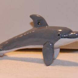 Bottlenose Dolphin Figurine, 100% Handmade - thumbnail 3