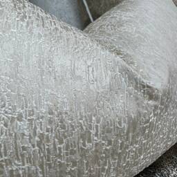 Blake Cushion Pillow Cover Cream Shimmer For Sofa Bed Designer Fabric High Quality Handmade in UK Rectangle Double Sided - thumbnail 2