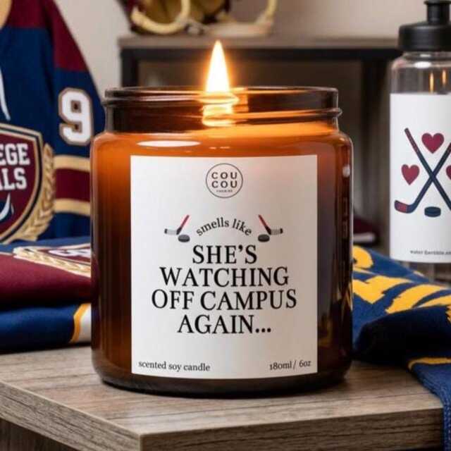 Watching Off Campus Again Candle, Booktok Gifts, Smells Like Candle - image 1