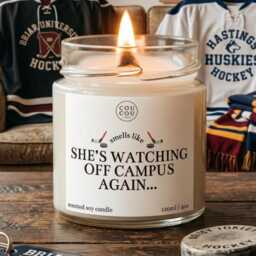 Watching Off Campus Again Candle, Booktok Gifts, Smells Like Candle - thumbnail 2