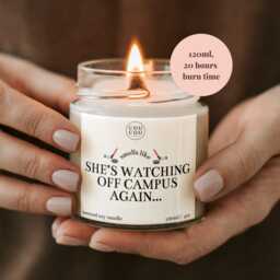 Watching Off Campus Again Candle, Booktok Gifts, Smells Like Candle - thumbnail 3
