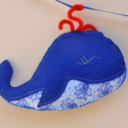 Fabric Letter Name Banner, Custom Nursery Garland, Wall Hanging Letters - thumbnail 3