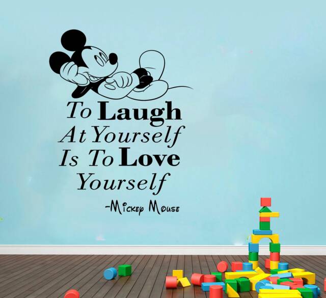 Mickey & Minnie Mouse Name Wall Decal Nursery Decor Sticker 4125 - image 1
