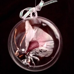 Butterfly Foil Sculpture Handmade Christmas Ornament - thumbnail 2
