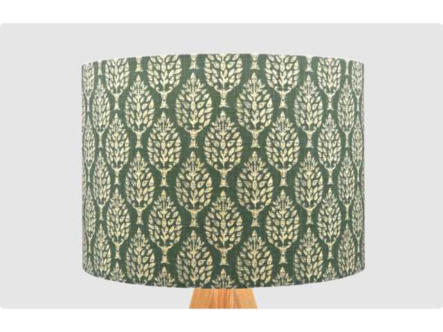 Dark Green Tree Lampshade Table Floor Lamp/Ceiling Pendant Small Medium Large 15cm 20cm 25cm 30cm 35cm 40cm Fabric Drum Light Shade - image 1