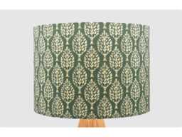 Dark Green Tree Lampshade Table Floor Lamp/Ceiling Pendant Small Medium Large 15cm 20cm 25cm 30cm 35cm 40cm Fabric Drum Light Shade - thumbnail 1