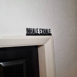 Inhale Exhale Door Topper, Shelf Decor, Wall Quirky Home Interior Gift, Door Decoration - thumbnail 2