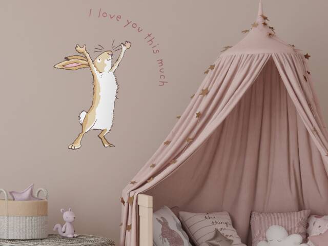 Guess How Much I Love You Wall Sticker, This Hare Decal, Nursery Decal - image 1