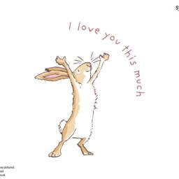 Guess How Much I Love You Wall Sticker, This Hare Decal, Nursery Decal - thumbnail 3