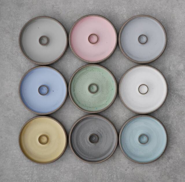 Candlestick. Ceramic. 13.5 cm. Colorful. Various Colors. Candle Holder - image 1