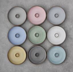 Candlestick. Ceramic. 13.5 cm. Colorful. Various Colors. Candle Holder
