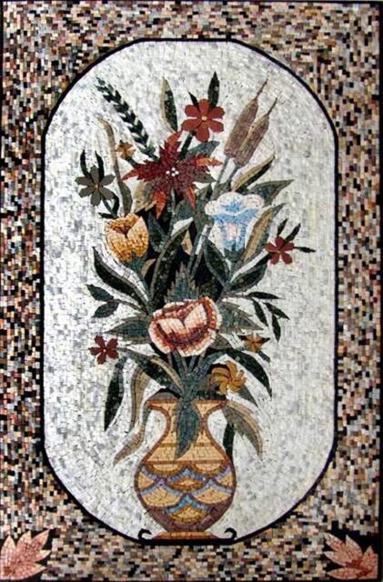 Tulips & Orchids Roman Mosaic