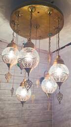 Chandelier Lamp, Light, Moroccan Light, Moroccan Lighting, Turkish Light, Moroccan Lamp, Moroccan Pendant, Moroccan Lantern - thumbnail 1