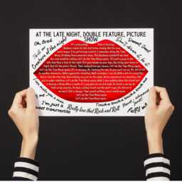 Rocky Horror Picture Show Wall Art, A4 Print, High Quality Poster, Time Warp Lyrics, Movie Quotes, Gothic Decor, Rock Theatre Art - thumbnail 4