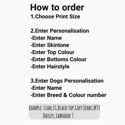 Personalised Dog & Male Owner Print, Dog Portrait, Dog Print, New Gift, Dog Memorial Print, Personalised Pet Gift - thumbnail 2