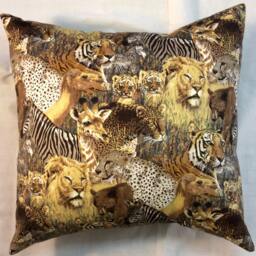 Leopard Print Pillow - Safari Jungle Animal Throw Lions Tigers Bears Zebra Cheetah Giraffes Camel Wild Decor Accent - thumbnail 2