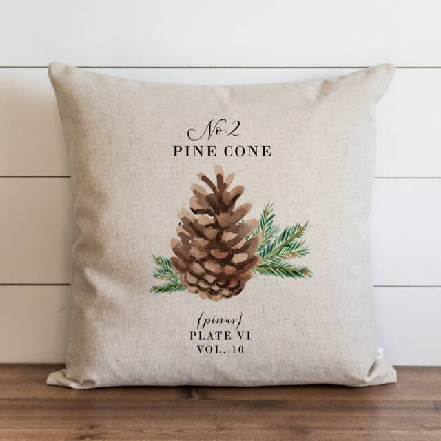 Pine Cone Pillow Cover - Fall Pillow Thanksgiving Decor Home 20 X 18 - image 1