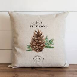 Pine Cone Pillow Cover - Fall Pillow Thanksgiving Decor Home 20 X 18 - thumbnail 1