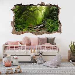 Tropical Forest River Wall Sticker Mural Decal Poster Print Art Home Office Decor Db28 - thumbnail 2