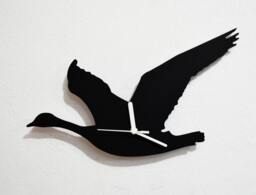 Duck Flying Silhouette - Wall Clock - thumbnail 1