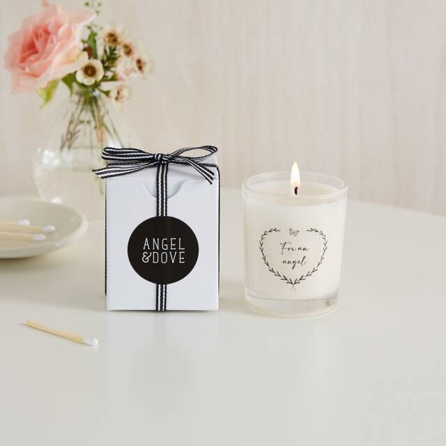 For An Angel Votive Candle Baby Loss Sympathy Gift - With Bag & Card - image 1